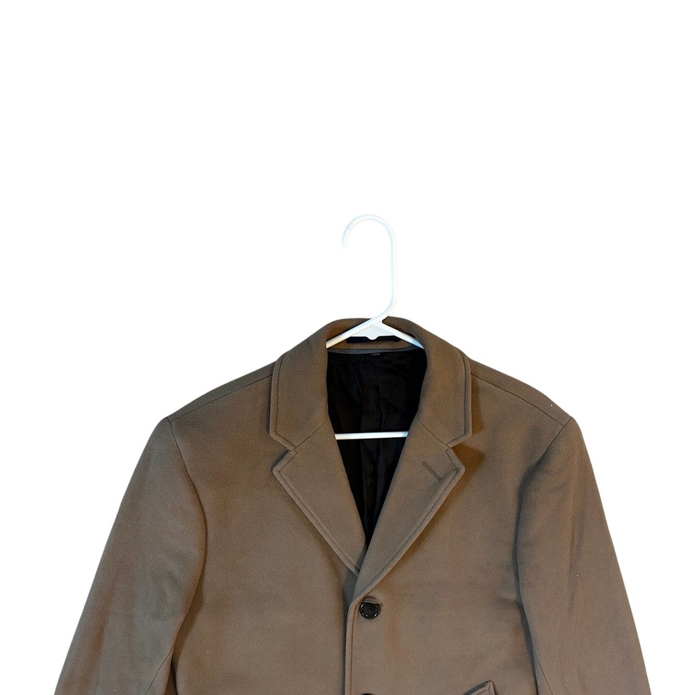 J.Crew Brown Wool Cashmere Ludlow Topcoat Men's 38 - Picture 3 of 5